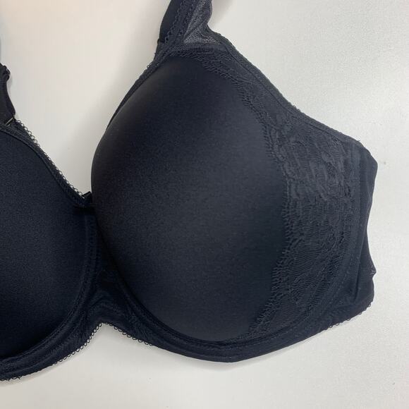 Wacoal Retro Chic Underwire Contour Bra Black 853186 Size 40DD - Picture 4 of 7